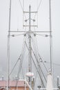 Fishing boat rigging in FoggyÃ¯Â¼Å misty Alaska